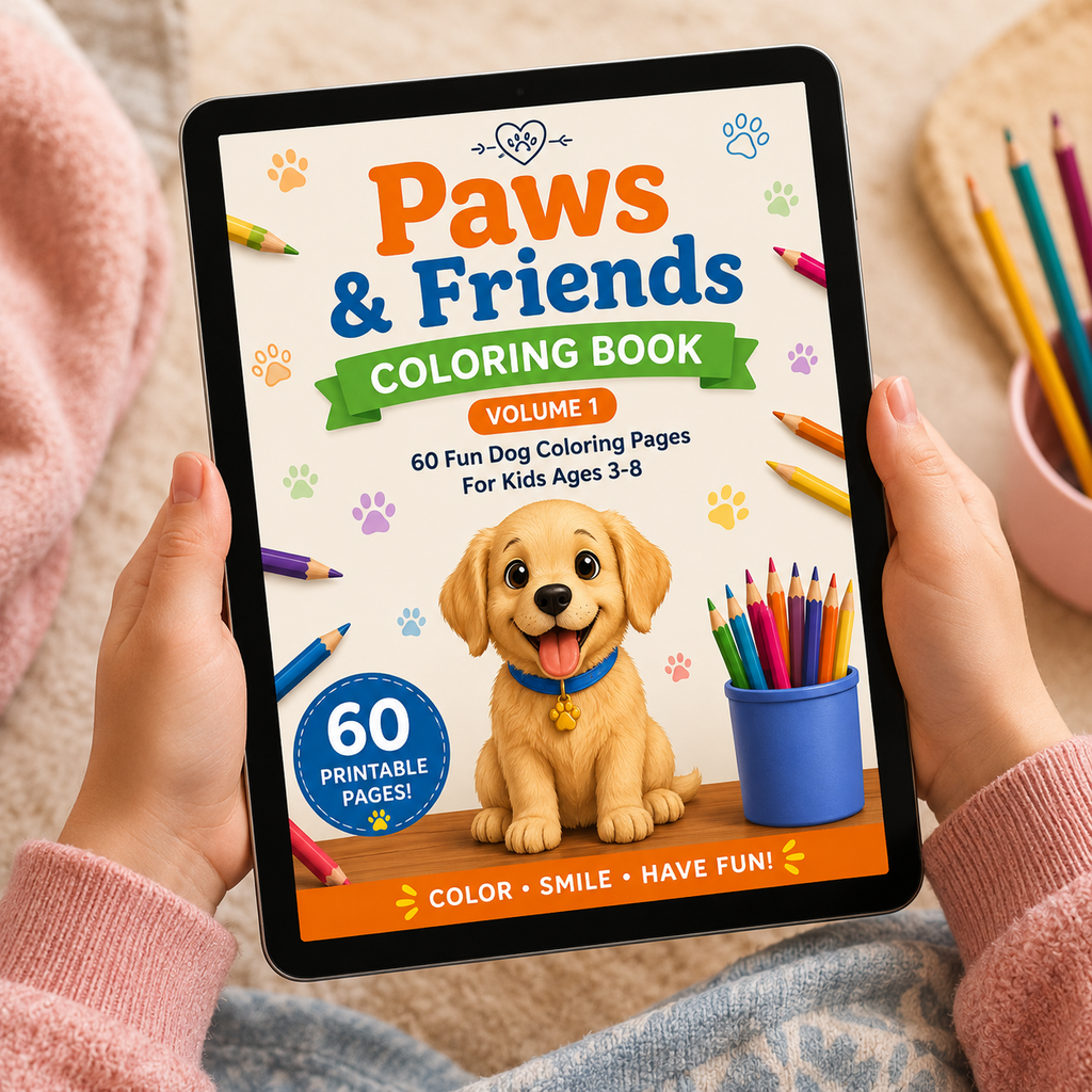 Paws & Friends Coloring Book – Volume 1